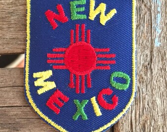 New Mexico Vintage Souvenir Travel Patch from Voyager