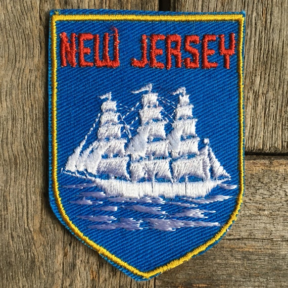 New Jersey Vintage Souvenir Travel Patch from Voyager