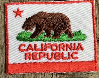 California Republic Vintage Travel Souvenir Patch by Voyager