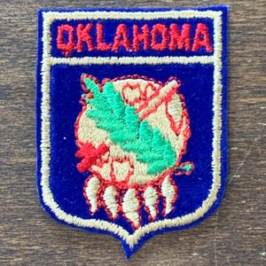 Oklahoma Vintage Souvenir Travel Patch from North Coast Emblems