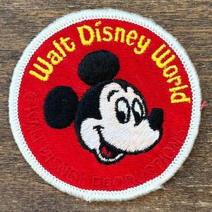 Écusson de voyage souvenir vintage Mickey Mouse Walt Disney World