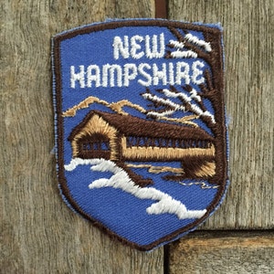 New Hampshire Vintage Souvenir Travel Patch from Voyager