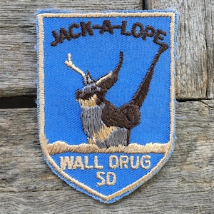 Jack-A-Lope, Wall Droge South Dakota Vintage Souvenir Travel Patch von Voyager