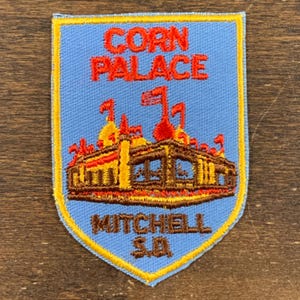 Corn Palace Mitchell South Dakota Vintage Souvenir Reise Aufnäher von Voyager