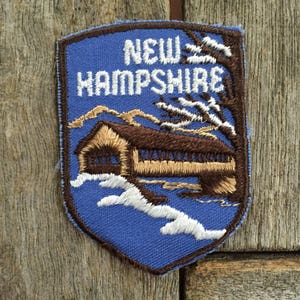 New Hampshire Vintage Souvenir Travel Patch from Baxter Lane