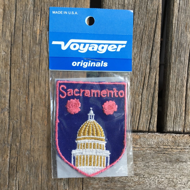 Sacramento California Vintage Souvenir Travel Patch From Etsy
