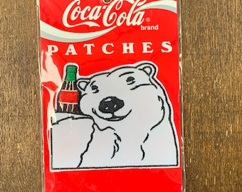 Coca Cola ijsbeer vintage souvenirpatch