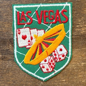 Las Vegas, Nevada Vintage Souvenir Travel Patch from Voyager