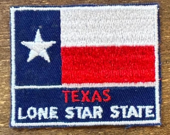 Texas Lone Star State Vintage Travel Souvenir Patch from Voyager