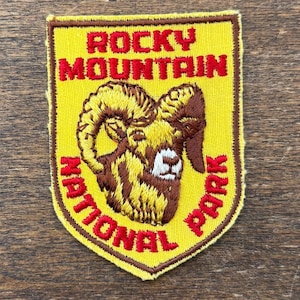 Rocky Mountain Nationalpark Vintage Souvenir Patch von Voyager