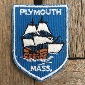 Plymouth Massachusetts Vintage Souvenir Patch von Voyager