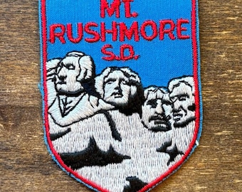 Mount Rushmore South Dakota Vintage Souvenir Travel Patch from Voyager