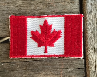 Canadian Flag Vintage Travel Souvenir Patch by Voyager - New in Original Package