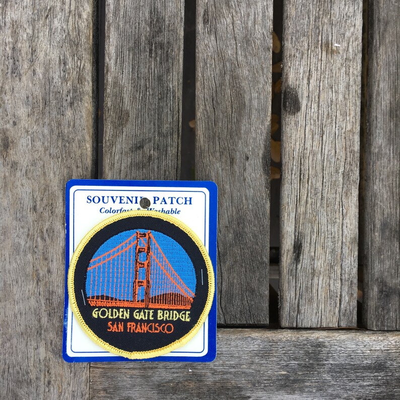 Golden Gate Bridge San Francisco California Vintage Souvenir Travel Patch from Monterey Patch ONLY ONE!