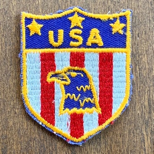 USA Vintage Travel Souvenir Patch od Voyager