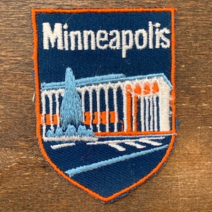 Minneapolis Vintage Souvenir Travel Patch by Voyager