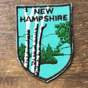New Hampshire Vintage Souvenir Travel Patch from Voyager
