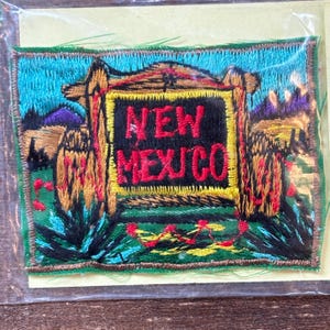 New Mexico Vintage Souvenir Travel Patch from Happy Traveler
