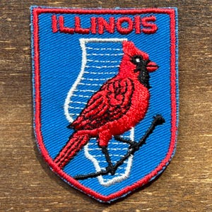 Écusson de voyage souvenir vintage Illinois de Voyager