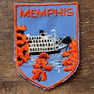 Memphis Tennessee Vintage Souvenir Travel Patch from Voyager