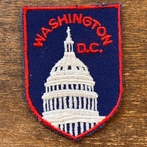 Washington DC Vintage Souvenir Travel Patch from Voyager