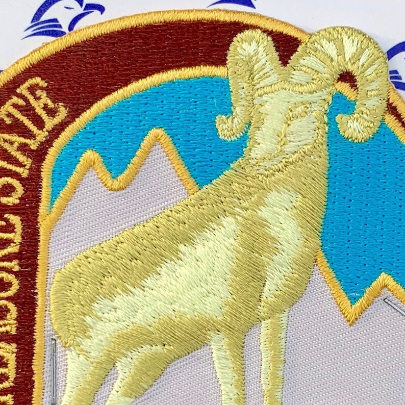 The Treasure State Vintage Souvenir Travel Patch by National Sportswear /& Emblem Montana