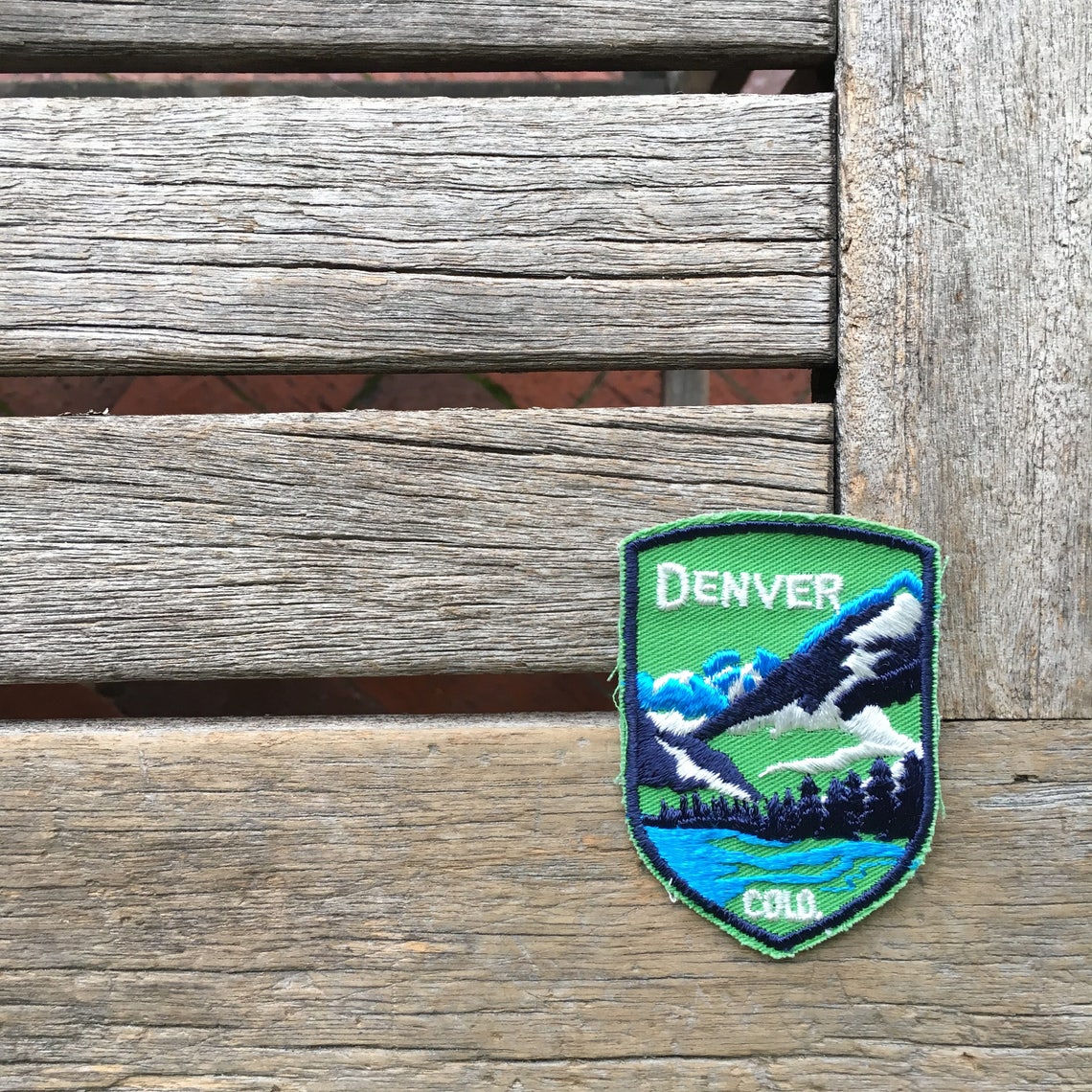 Denver Colorado Vintage Souvenir Travel Patch from Voyager Etsy