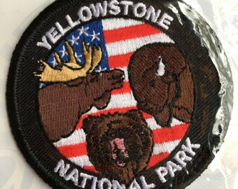 Yellowstone National Park Vintage Souvenir Travel Patch by Park International