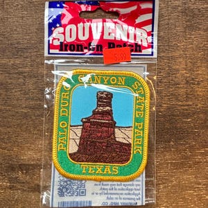 Palo Duro Canyon State Park, Texas Vintage Souvenir Travel Patch