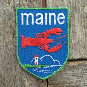 Maine Vintage Souvenir Travel Patch from Voyager - New In Original Package