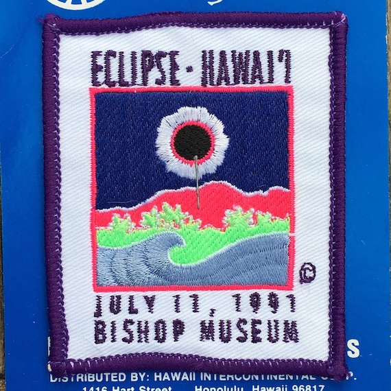 Hawaiian Eclipse July 17, 1991 Bishop Museum Vint… - image 1