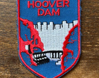 Hoover Dam Vintage Souvenir Travel Patch from Voyager