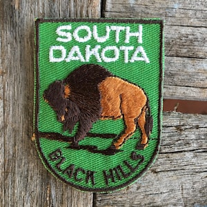 South Dakota Black Hills Vintage Souvenir Reise Aufnäher von Voyager
