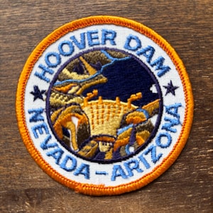 Hoover Dam, Nevada-Arizona Vintage Souvenir Travel Patch, a Trailblazer Emblems by B&B Enterprises