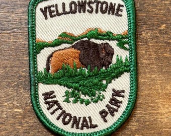 Yellowstone National Park Vintage Souvenir Travel Patch from Voyager - LAST ONE!