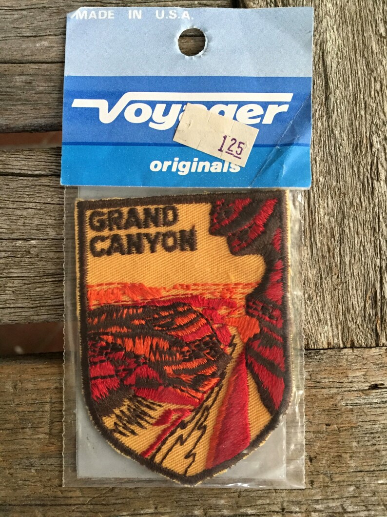 Grand Canyon Vintage Souvenir Travel Patch From Voyager Etsy