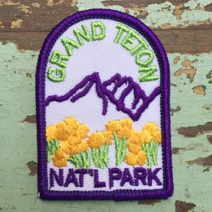 Grand Teton Nationalpark Vintage Souvenir Reise Patch von Voyager - JUST ONE!