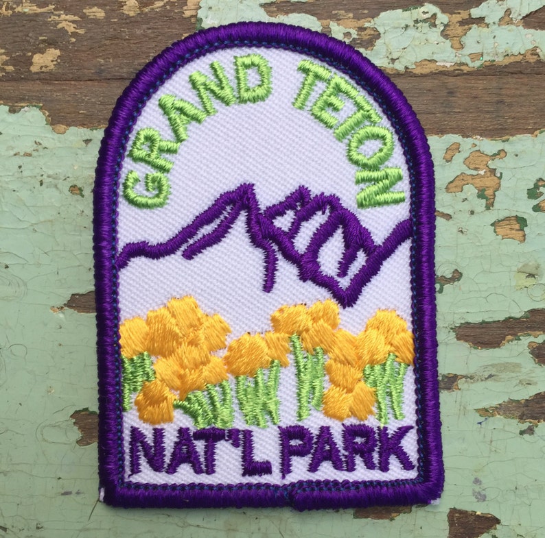 Grand Teton National Park Vintage Souvenir Travel Patch From | Etsy