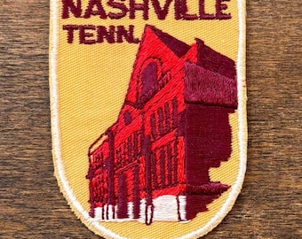 Écusson de voyage souvenir vintage Nashville Tennessee de Voyager