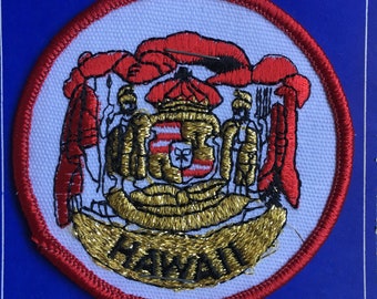 ONLY ONE! Hawaii Vintage Souvenir Travel Patch Postcard from Aloha Patch Works