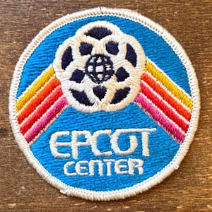 Emblema de viagem vintage do Disney World EPCOT Center de 1982