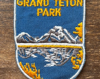 Grand Teton National Park Vintage Souvenir Travel Patch from Voyager