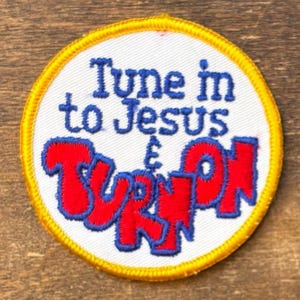 Lyssna på Jesus och sätt på Vintage Patch