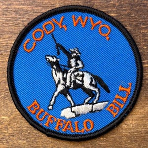 Cody, Wyoming, Buffalo Bill Vintage Souvenir Travel Patch