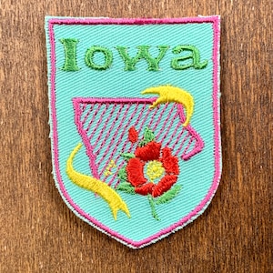 Iowa Vintage Souvenir Travel Patch from Voyager