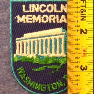Lincoln Memorial Washington DC Vintage Souvenir Travel Patch - Etsy