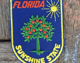 Florida Sunshine State Vintage Souvenir Travel Patch from Voyager