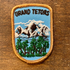 Grand Teton National Park Vintage Souvenir Reise Aufnäher von Voyager - DER LETZTE!