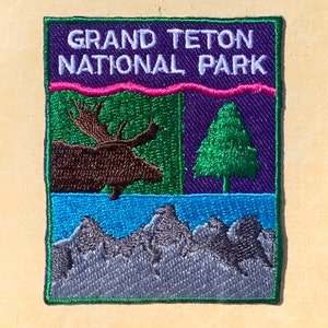 EINMAL! Grand Teton National Park Vintage Souvenir Travel Patch von Focus on Souvenirs