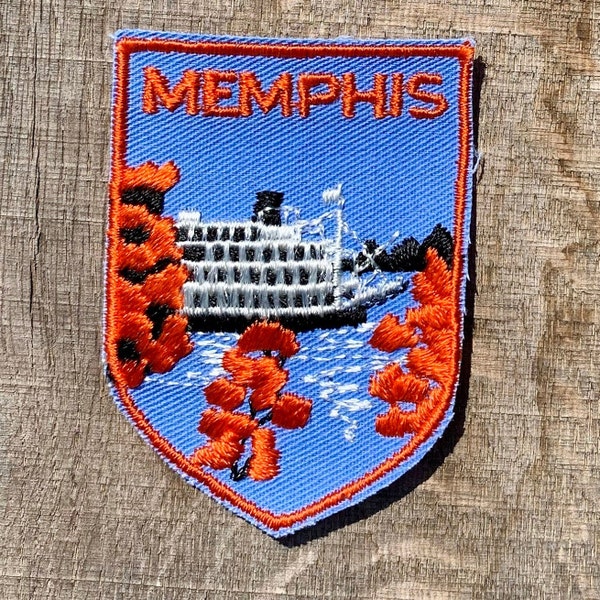 Memphis Tennessee Vintage Souvenir Travel Patch from Voyager